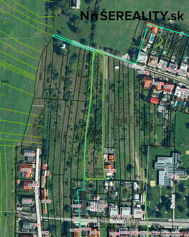Predaj pozemku s výmerou 3380 m² na výstavbu rodinných domov