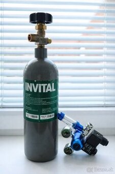 CO2 set pre akvárium – fľaša 2L + redukčný ventil – 60€