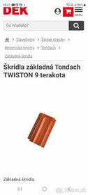 Škridla TONDACH Twiston 9 terakota