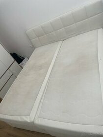 Kožená manželská posteľ 180x200