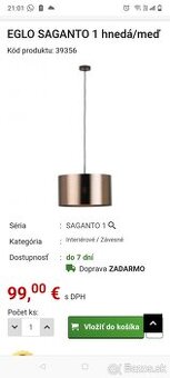 Svietidlo Eglo Saganto 1 - 1