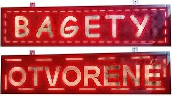 SVETELNÁ REKLAMA LED PANEL na bežiaci text