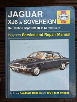 JAGUAR XJ40 XJ6 SOVEREIGN originální montážní manual servis