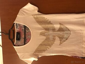 NOVÉ PHILIPP PLEIN crystal damske tricko S/M