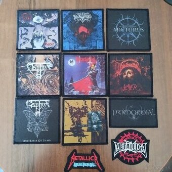 Nášivky,vlajky,trická,privesky,CD,LP,MC