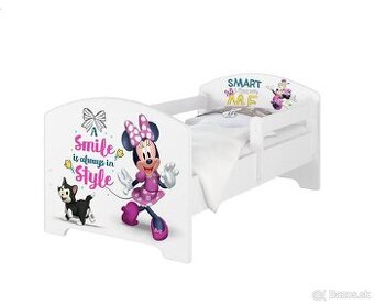 Detska postel Minnie Mouse 140x70+matrac