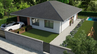 4 izbový rodinný dom s garážou a tepelným čerpadlom