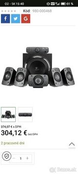 Logitech reproduktory Z906-Digital, 1000w