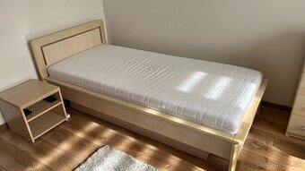 Predám zachovalú posteľ 90x200 cm s úložným priestorom