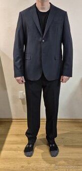 Pánsky oblek OZETA tmavomodrý. veľkosť 56 - NOVÝ, NEPOUŽITÝ