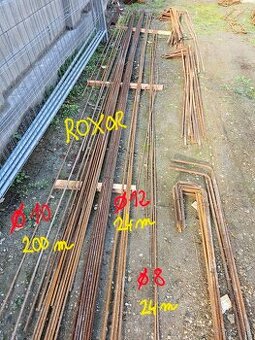Predám betonársku oceľ-roxory a strmene
