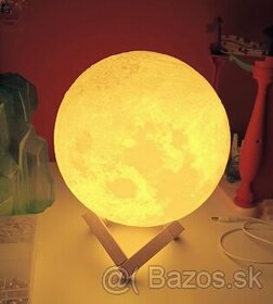 Moon lamp mesačná nočná lampa svetlo Luna 3D