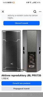 Aktívne Bedne JBL 735 - 1