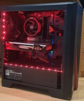 Predám herný počítač Ryzen 5 5500, RX570