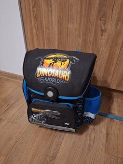 Školská aktovka Baagl s motívom dinosaura T-Rexa