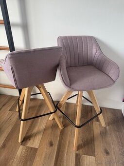 Otočná barová stolička 2ks