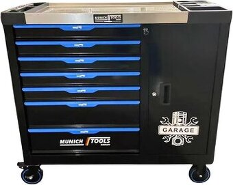 DIELENSKÝ VOZÍK S NÁRADÍM MUNICH TOOLS - 7 ZÁSUVIEK