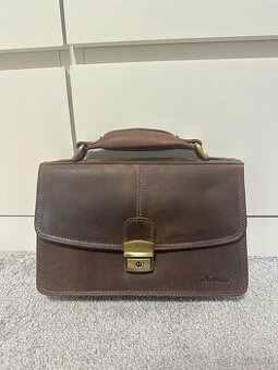 Kožená pánska príručná taška MERCUCIO