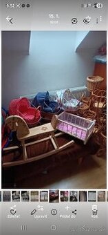 Koník.kocik,tabuľa,postieľka,