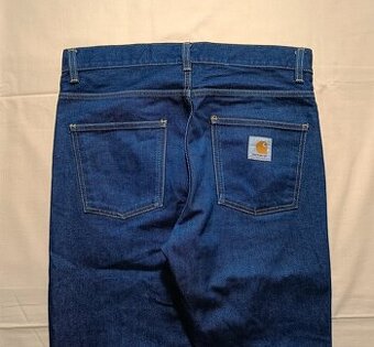 Carhartt tmavomodré džínsy rifle nohavice Newel Pant W33