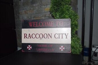 Resident Evil plechova tabula 30x20cm