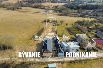 2 DOMY NA 3000m2 (vhodné aj na podnikanie)
