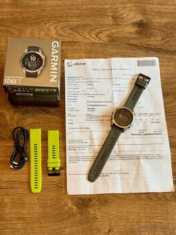Garmin Fenix 7 silver 47mm ako nové v záruke