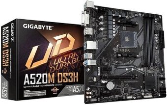 Základná doska MB Gigabyte A520M DS3H + CPU AMD Ryzen 5 3600