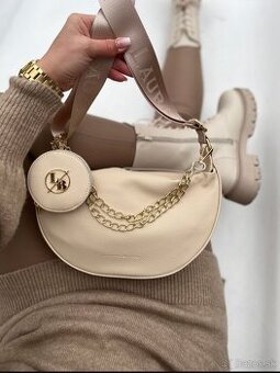Béžová crossbody kabelka