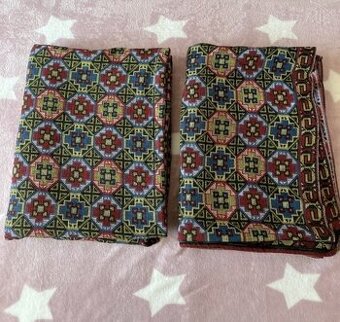 Prikrývky/dekoratívne tkaniny 2 ks