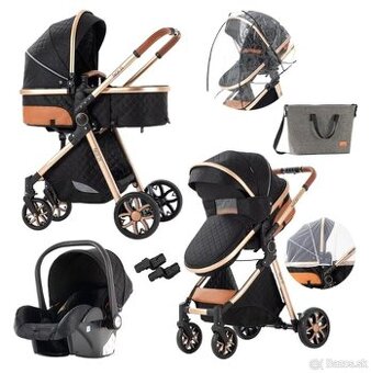 Detský kočík-3 kombinácia,Hlboký,športový a autosedačka