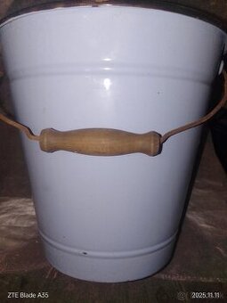 Smaltovane vedro 2 × ako nové - 1