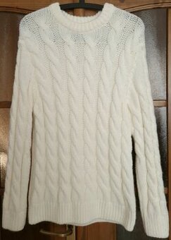 Pánsky sveter Zara biely veľkosť S