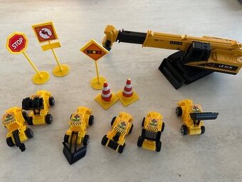 Ozdoby na tortu stavebne stroje