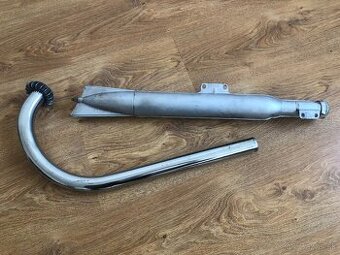 Predám originálny výfuk s kolenom na motocykel ČZ 175/450 - 1
