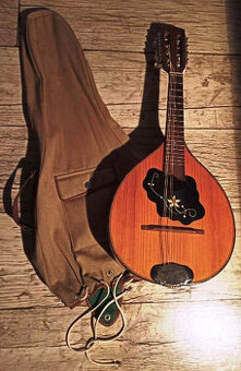 Retro mandolína v praktickom puzdre