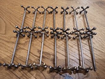 Retro kovové podložky pod príbor – Atomic design, Mid-Centur