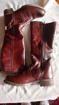 Kozene zimne cizmy zateplene ovcou kozusinou