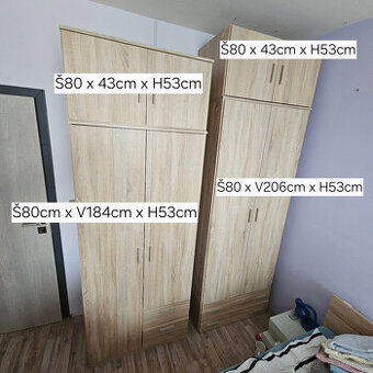 Satnikova skrina JYSK FANDRUP 2dverova