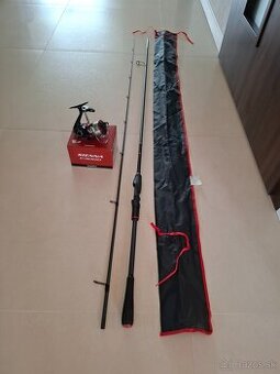 Prívlačové prúty + navijaky + taška