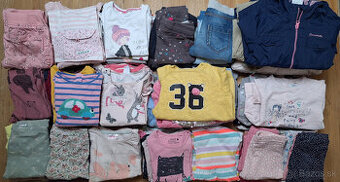 Mega balík 110 ks oblečenia pre dievča 2-3 roky 92-110