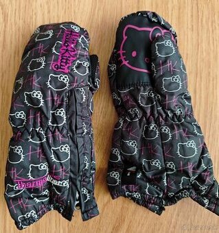 Detské zimné rukavice Hello Kitty, veľkosť 3