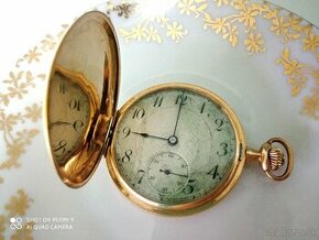 zlaté vreckové hodinky 14k - 1