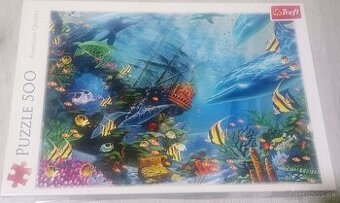 Predám puzzle Trefl - Podmorský svet (500 dielikov)