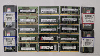 Predám DDR4 RAM do notebookov, rôzne modely