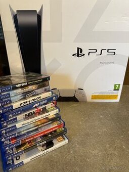 predám ps5 s 11 hrami
