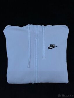 Biela Nike mikina na zips