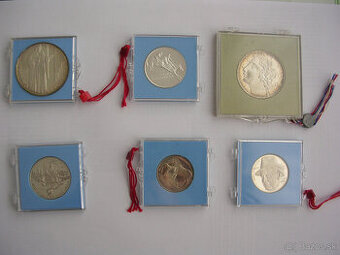 Pamätné strieborné mince ČSSR Proof 1968 - 1992