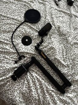 Mikrofón MAONO DM30 RGB Black s ramenom a pop filtrom
