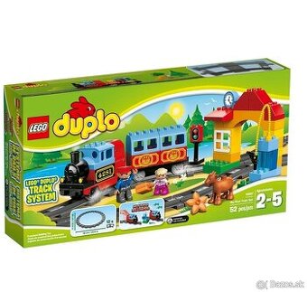 Lego duplo vlak, kolajnice a most